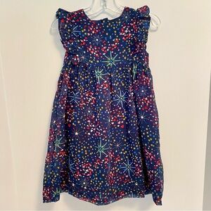 Cath Kidston London Cath Kids Toddler Girl's Midnight Stars Dress Size 2-3 Years